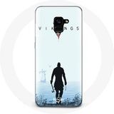 Maniacase Hoesje voor Samsung Galaxy A8 Plus Vikings Series Seizoen 6 Ragnar Lothbrok De 2022 Trailer