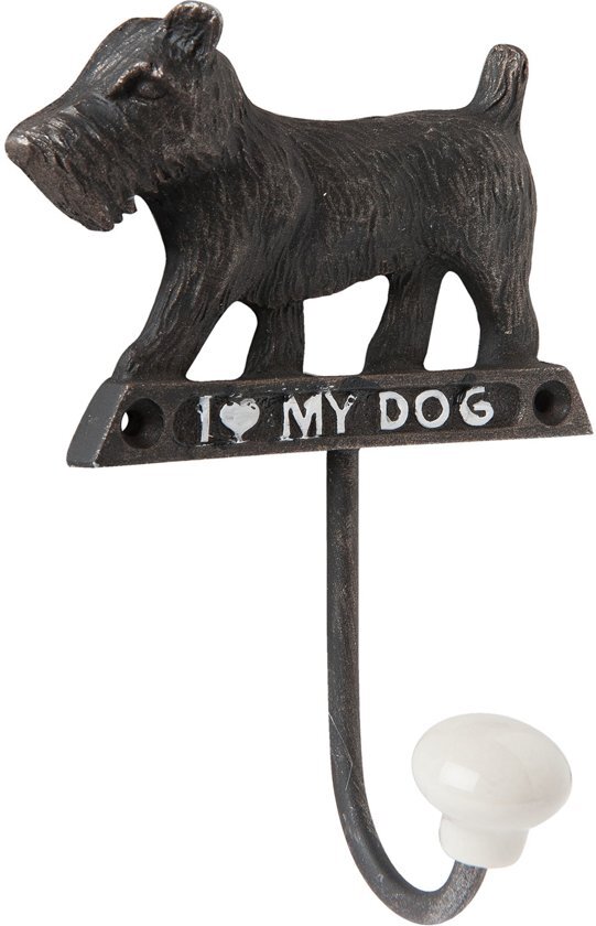 Clayre & Eef Clayre & Eef Haak 10x4x13 cm hond dog