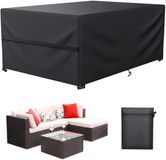 LCGOD Tuinmeubelhoes Waterdicht, Zware 600D Oxford Stof, Winddicht, Stofdicht, UV-bestendig, Rechthoekig (270 x 180 x 90 cm)