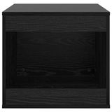 vidaXL Kattenbakomheining Zwart Eiken 47 x 59 x 42 cm Bewerkt hout
