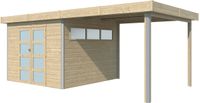 Woodlands Blokhut Kasuko met Overkapping en Dakisolatie 580 x 295 cm