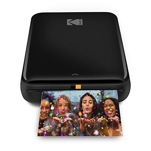 Kodak Step Instant Photo Printer met Bluetooth/NFC, 5,1 x 7,6 cm ZINK-fotopapier en KODAK-app voor iOS en Android 2x3 (Zwart)