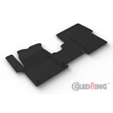 Gledring Rubbermatten compatibel met Citroën Spacetourer/Peugeot Traveller/Toyota Proace Verso 2016- / Fiat Scudo 2022- / Opel Zafira Life 2019- (1ste zitrij) (G profiel 3-delig + montageclips)