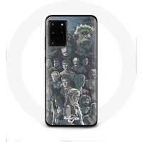 Maniacase Samsung Galaxy S11 Plus Hoesje Game of Thrones Seizoen 8 De IJzeren Troon Personages Poster Grijze Achtergrond