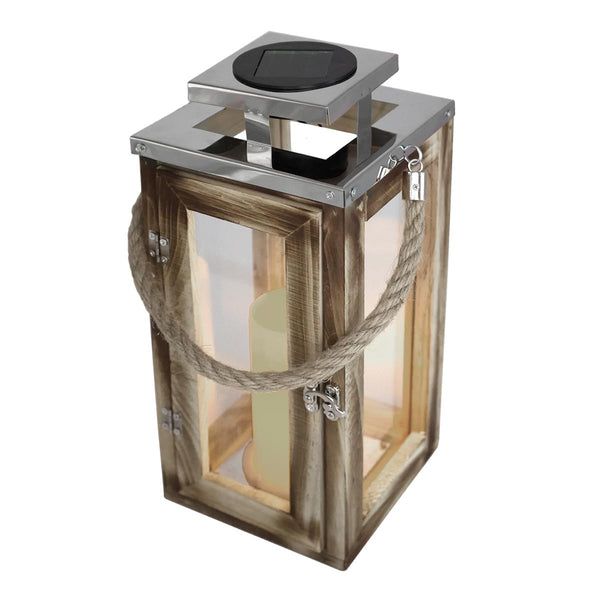 Lumisky Oaky - Solar LED Tafellamp - Hout - 41cm - 3760093542166