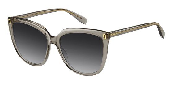 Marc Jacobs MJ 1137/S Khaki Cat Eye Zonnebril Vrouwen Kunststof Bruin/Grijs 57mm