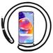 Transparante Xiaomi Transparante beschermhoes voor Xiaomi Redmi Note 11 Pro+ Plus 5G met zwart koord