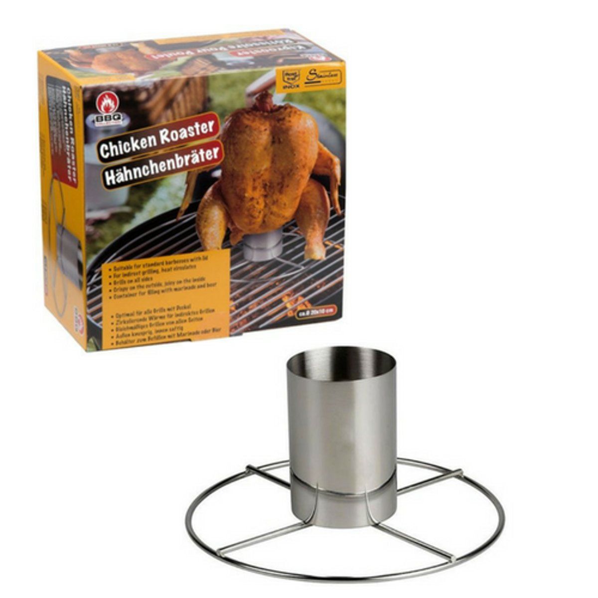 BBQ Collection Kiprooster BBQ Kip Grillen Zilver