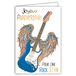 Afie 69-5043 Kaart Gelukkige Verjaardag Rock Star Elektrische Gitaar Muziek