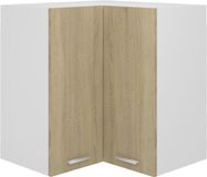 vidaXL Hanghoekkast Lyon 57x57x60 cm Bewerkt Hout Sonoma Eikenkleurig