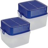 Merkloos / Sans marque Koopman International 2x Vocht vangers / Vocht ont trekkers inclusief extra navulling - 1800 ml - Vochtopnemer - Anti vocht