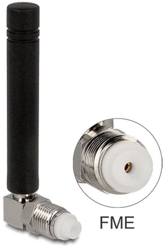 Delock GSM Quadband Antenna FME 2 dBi 90° Omnidirectional Fixed Black
