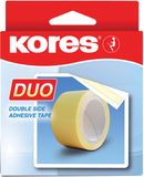 Kores dubbelklevende film plakband Duo Tape, 5 m x 30 mm, wit