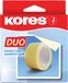 Kores dubbelklevende film plakband Duo Tape, 5 m x 30 mm, wit