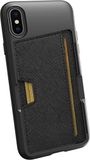 Silk Apple iPhone Xs/X Wallet Case - Q Creditcard hoesje [Slanke beschermhoes met Kickstand CM4 Grip Cover] - "Wallet Slayer Vol.2" - Black Onyx (QX-BLACK)