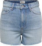 ONLY - ONLGABI EMBROIDERY HW RW SHORTS AZG DNM - Meisjes - Bermuda shorts - S - Medium Blue Denim