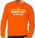Bellatio Decorations Oranje Biertje ik willem sweater heren - Oranje Koningsdag kleding L