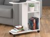 TACORA Table basse 2 niches 60 cm blanc