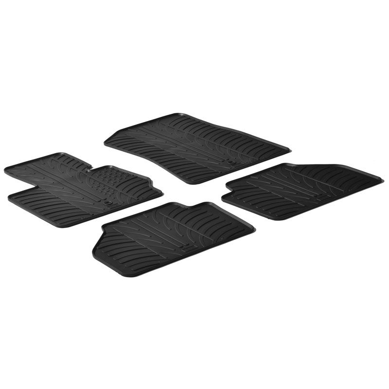 Gledring Rubbermatten BMW X3 2010- (T Profiel 4-delig + Montageclips