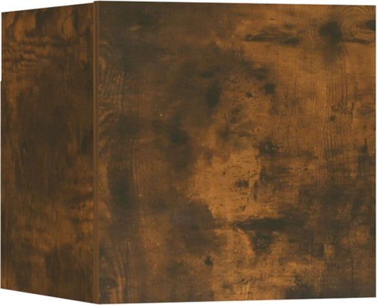 vidaXL Tv-wandmeubel 30,5x30x30 cm gerookt eikenkleurig