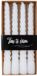 Gifts Amsterdam Tafelkaars Twist – Set van 4 Gedraaide Kaarsen – Wit