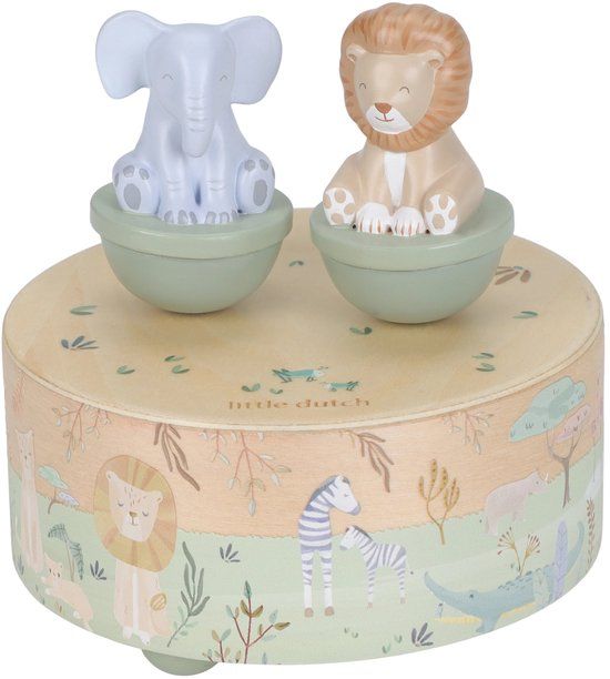 Little Dutch Muziekdoosje met dieren FSC - Safari Friends