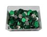 ALCO-Albert - Hoekclipsen aluminium groen, 1000 stuks | Groen gelakt, in blik