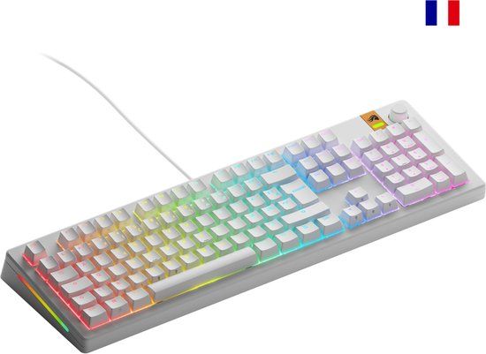 Glorious Gaming GMMK 3 HE 100% Prebuilt Toetsenbord Gamen USB AZERTY Frans Wit