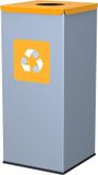 ALDA Eco - Poubelle carrée 60L - Jaune