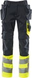 Mascot Pantalon Safe Supreme avec poches holster 17531-860 - bleu foncé/jaune haute visibilité - C58