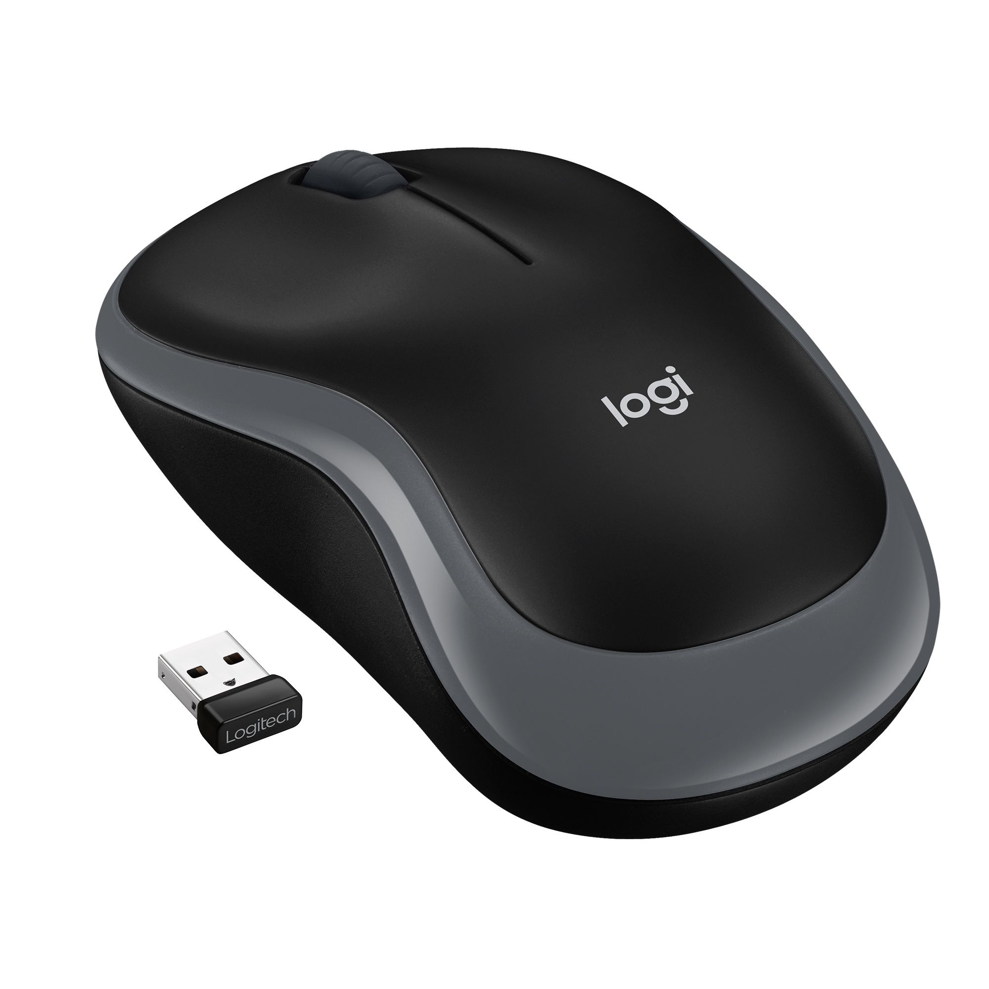 Logitech M185 - Draadloze Optische Muis - 1000 DPI - Ambidextrous - Grijs