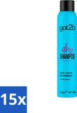 Got2B Fresh & Fabulous Shampooing sec volumisant - 200 ml - Pack économique - 15 pièces