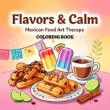 Flavors & Calm: Mexican Food Art Therapy Coloring Book