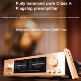 NONE Golden Voice Referentie C-2860 Plus Volledig Gebalanceerde Pure Klasse A Voorversterker