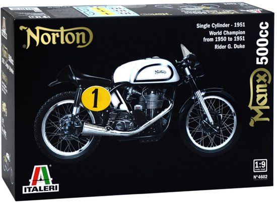 Italeri 4602 – Norton Manx 500CC – 1:9 Model Kit