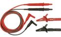 Cliff CIH29890 Veiligheidsmeetsnoerenset Stekker 4 mm Testpunt 1.50 m Rood, Zwart 1 stuk(s)