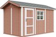 Timbela M914-REDWOOD RED - Tuinhuis - Zadeldak - Dakshingles - Rood - Met vloer