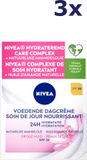 NIVEA Dagcrème Voedend SPF30 - 3 x 50 ml - Voordeelverpakking
