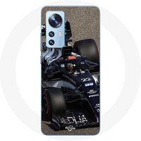 Maniacase Hoesje voor Xiaomi Mi 12 / 12X Formule 1 Yuki Tsunoda F1 coureur Blauw