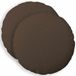 vidaXL - Kussensloop - 2 stuks - HEERLEN - Taupe - Ø 40 cm - Katoensatijn