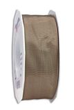 Präsent Lyon Bedraad Taft Lint Taupe 40 mm Breedte, 25 m Lengte