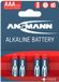 Ansmann Pile Alcaline Micro AAA 1,5V 4 Pièces