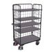 Variofit Hoge gaaswagen met 5 houten plateaus - Draagvermogen 500 kg - Variofit