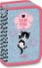 ARS UNA Ecole Trousse à crayons Think Pink - chats, remplie, bleu-rose, pour filles