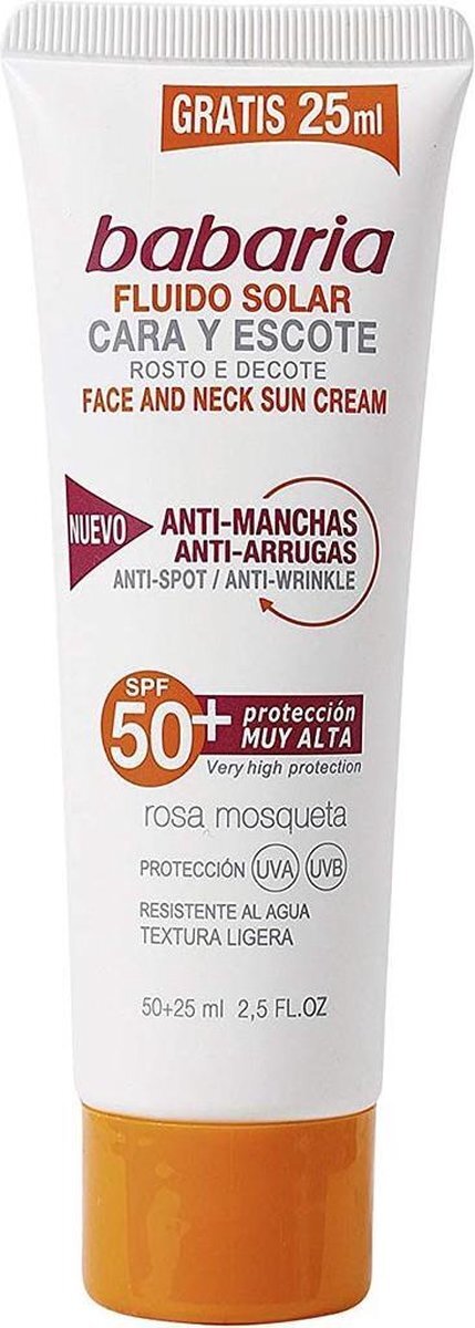 Babaria Solar Adn Sensitive Crema Solar Facial Spf50 75 Ml