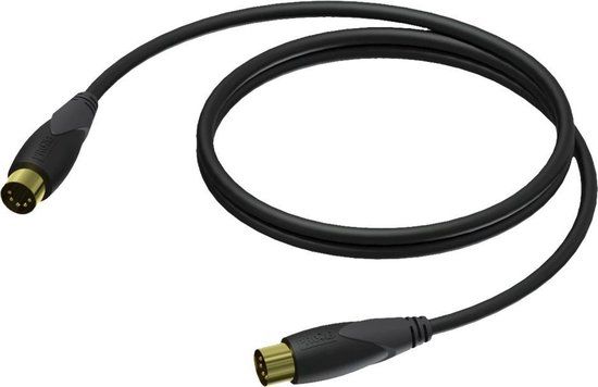 Procab CAM400 MIDI Kabel - 10 Meter - Zwart