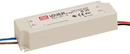 - Mean Well LPV – 24 35 W White Power Supply Unit – Power Supply Units (35 W, 90 – 264, 5%, 47 – 63, 86%, White)