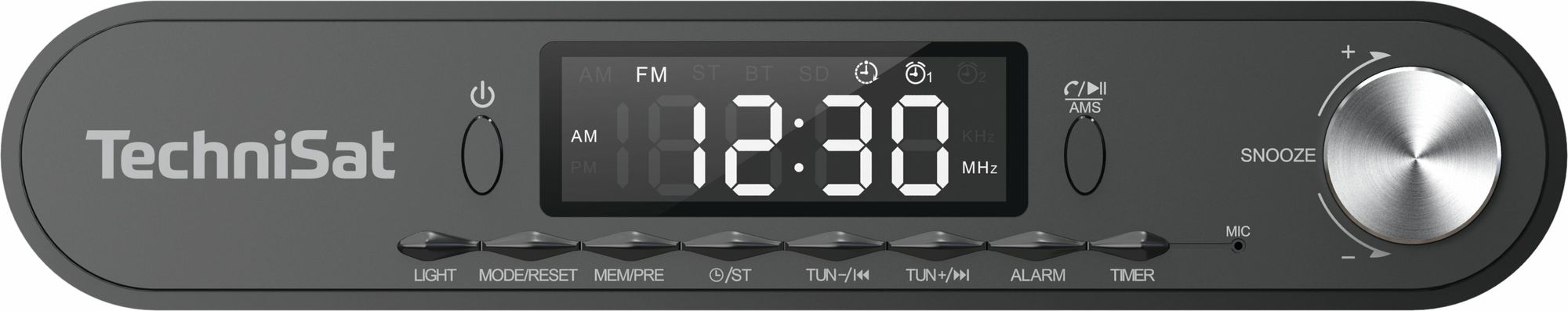 TechniSat VIOLA Keukenradio - onderbouw, FM-radio met Bluetooth | LED-display, werkverlichting, timer, wekfunctie, handsfree-functie en 5 W luidspreker