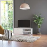 Prolenta Maison Exclusive - TV-meubel, wit, 120x34x37 cm, gemaakt van houtvezel