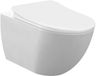 Creavit Rimoff hangtoilet / ophang WC met RVS sproeier (bidet) – mat wit – enkel koud water
